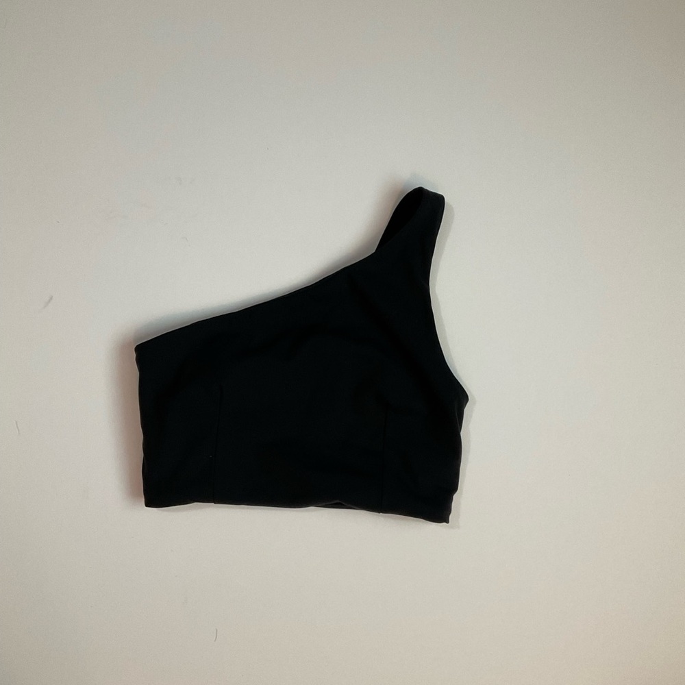 Alphalete Black One-Shoulder Muscle Tee